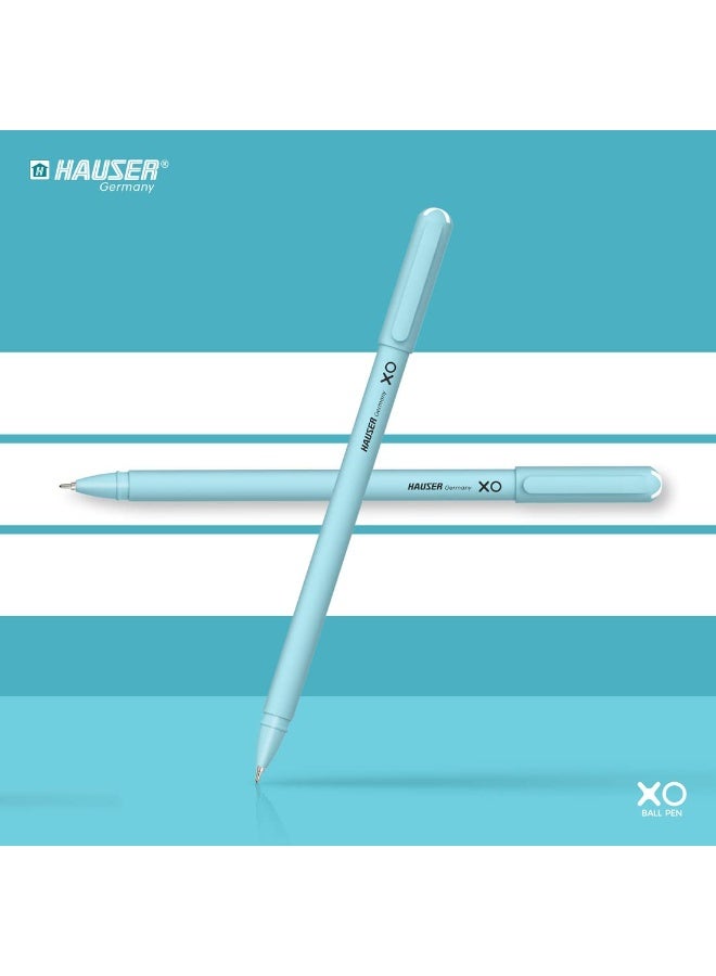 هاوزر جيرماني قلم حبر جاف هاوزر ألمانيا XO، 0.7 مم، عبوة من 10 أقلام | تصميم أنيق وبسيط | لمسة نهائية غير لامعة وجسم متين | حبر منخفض اللزوجة بطرف فائق المتانة | حبر أزرق - Image 5