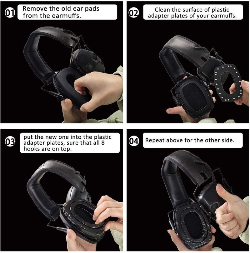 PROHEAR GEP02 2 Pair Gel Ear Pads for Howard Leight by Honeywell Impact Sport Pro Sync Leightning Earmuffs - Image 5