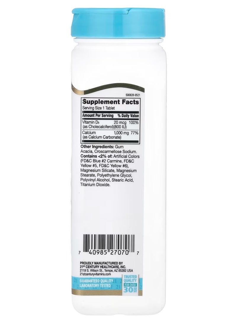 21st Century Calcium Plus D3, 90 Tablets - Image 2
