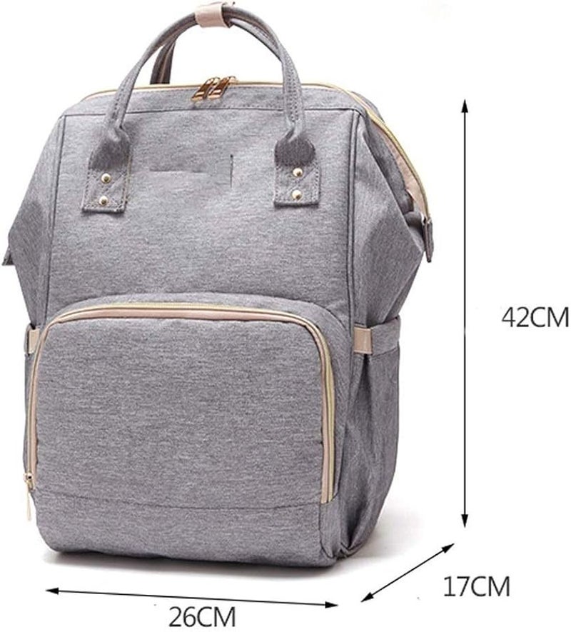 حقيبة مومياء كبيرة السعة مقاومة للماء للعناية بالطفل لحقيبة حفاضات التمريض اللون D - Image 3