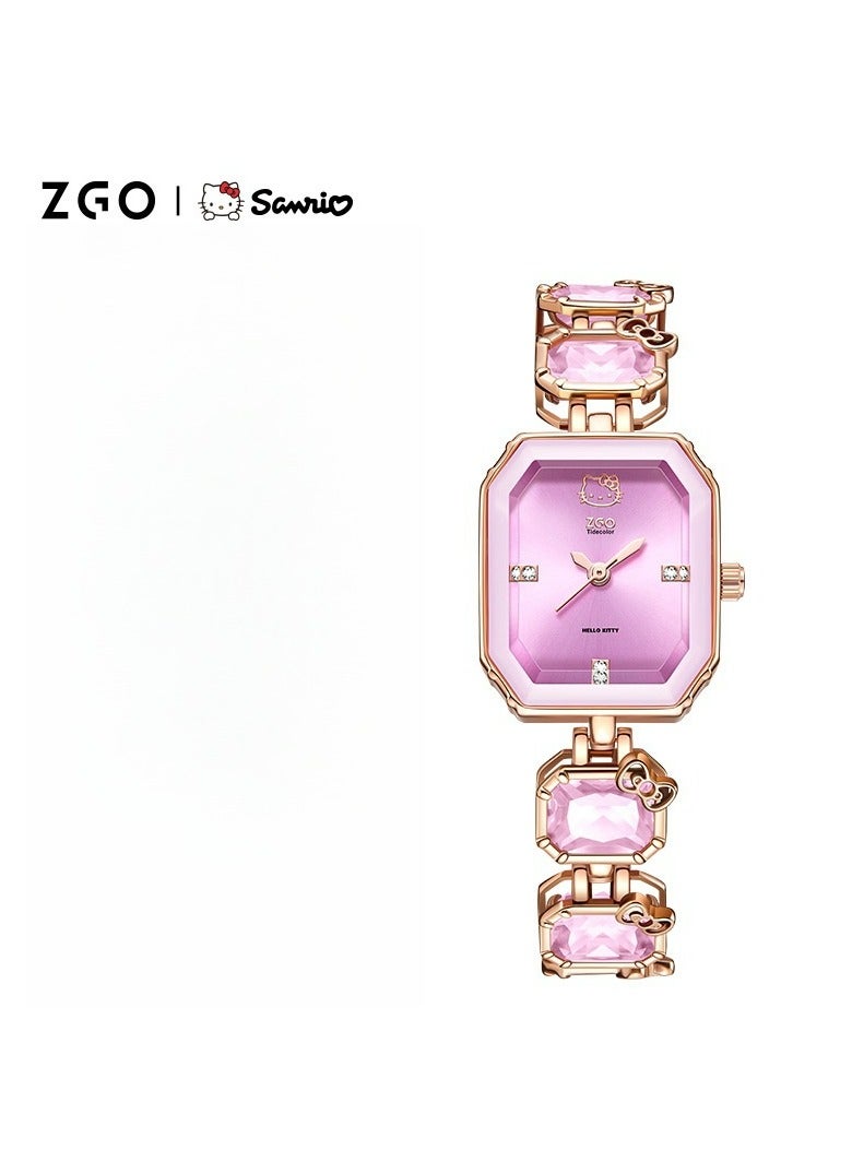 ZGO Light Luxury Women's Bracelet High Beauty Small Square Watch  - Image 1