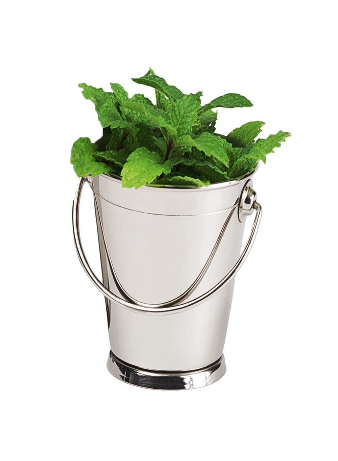 Get G.E.T. 4-80800 Mini Metal Serving Pail, 2.75", Stainless Steel - Image 1