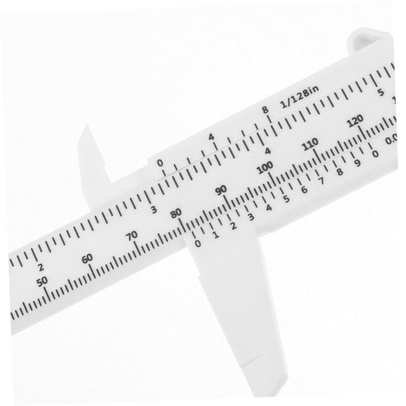 4pcs Plastic Vernier Caliper Slide Ruler Measuring Tool Set Blue - Image 3