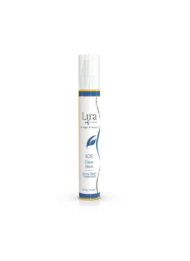LIRA CLINICAL - Ice Clear Stick Onthego Acne Spot Treatment Stick Infused With Salicylic Acid & Collagen Peptides Quick Fix Pimple Stick To Combat Breakouts & Reduce Redness 0.5 Fl Oz - Image 1