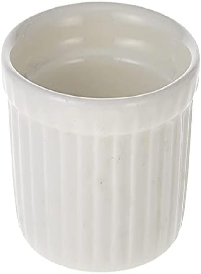 AKDC Porceletta Porcelain Lined Ramekin, 5 Cm Size, Ivory - Image 1