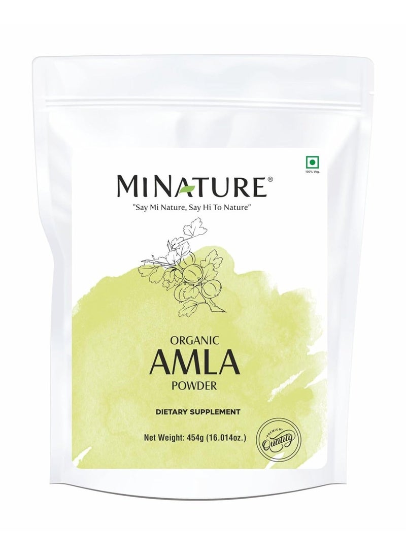 Mi Nature 100% Pure Amla Powder 454g (16 oz) |Natural Vitamin C Rich Indian Gooseberry Powder |Traditional Superfood for Hair Care| Skin Health & Immune Support - Image 1