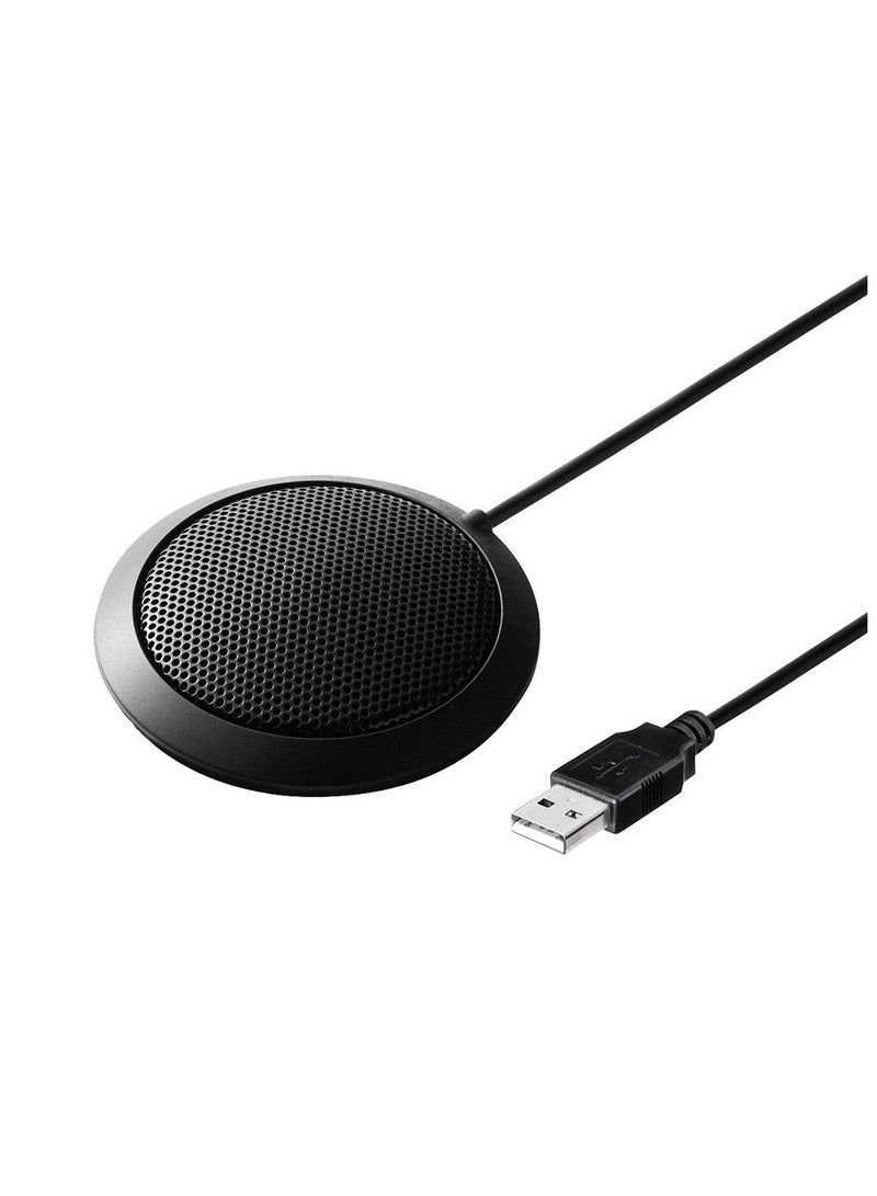 erorex Stereo Microphone Omnidirectional Condenser Mic USB Connector for Meeting Business Conference Desktop Computer - Image 1