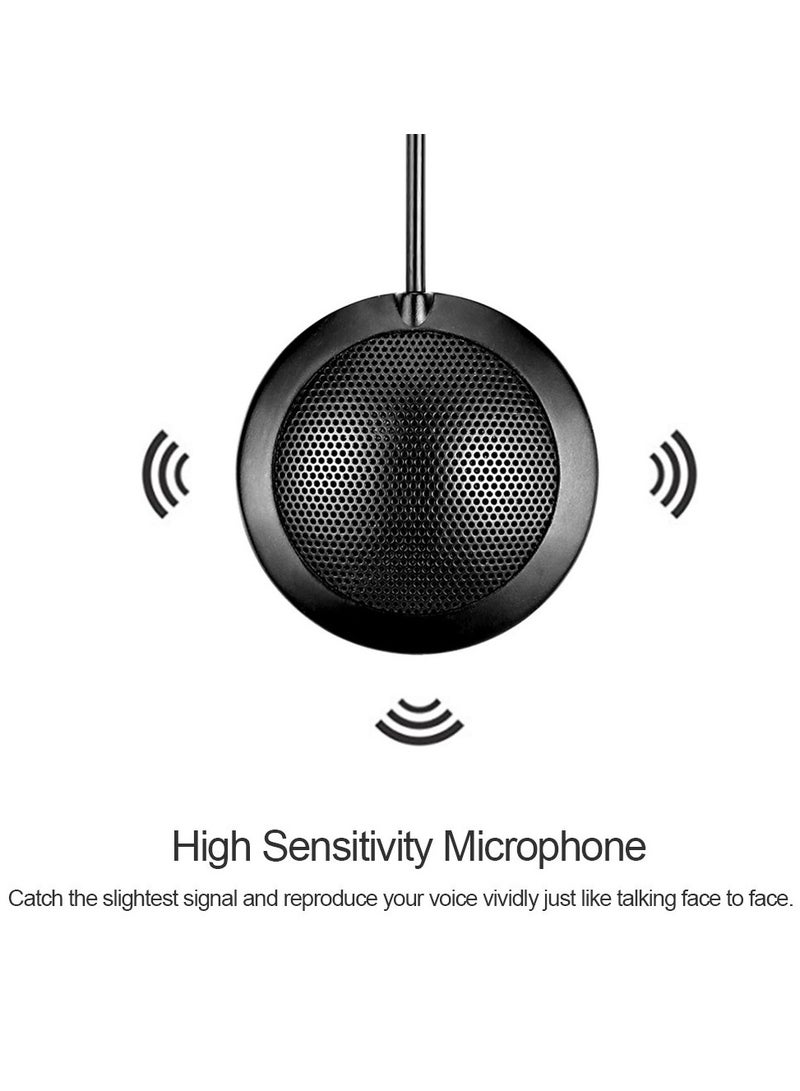 erorex Stereo Microphone Omnidirectional Condenser Mic USB Connector for Meeting Business Conference Desktop Computer - Image 3