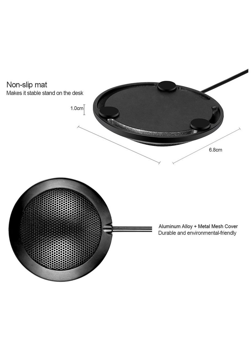 erorex Stereo Microphone Omnidirectional Condenser Mic USB Connector for Meeting Business Conference Desktop Computer - Image 5