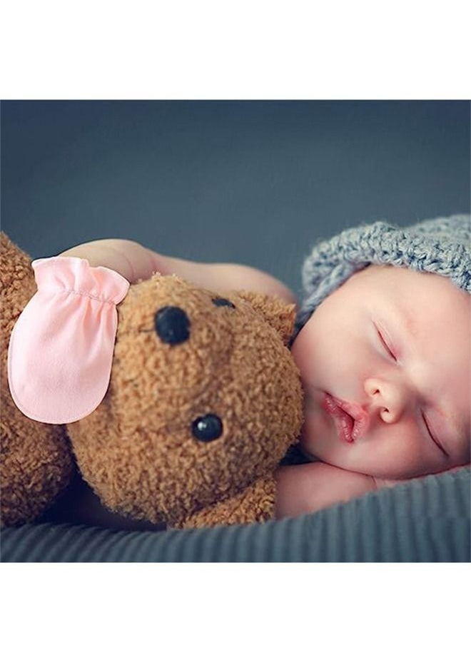 4 Pair Baby i Scratch Mittens for Newborn Boys Girls, Elasticity Adjustable Breathable Meshes No Scratching Gloves Mitts Mits, Suit 0-12 Months Boy And Girl  - Image 5