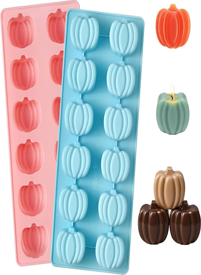 DPWOUM Pumpkin Chocolate Molds, Thanksgiving Fall Silicone Molds, 1pc Halloween Pumpkin Silicone Candy Mold for Chocolate, Candy, Ice Cube, Cake, Cupcake Decorations, Jelly, Jello, Candle, Soap（Random color） - Image 1