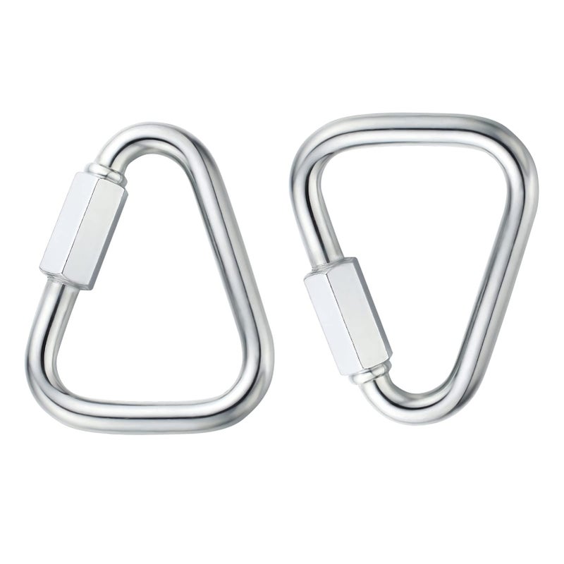 OWAYOTO Delta Quick Link Triangle Locking Carabiner 3/8" M10 10MM 2pcs - Image 1