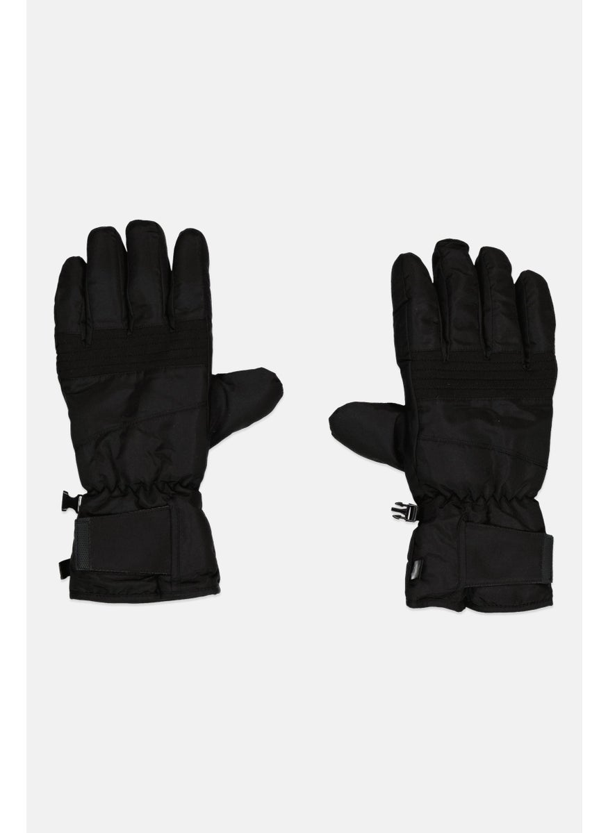 Canada Weather Gear - Men 1 Pair Textured Ski Gloves, Black - Image 1