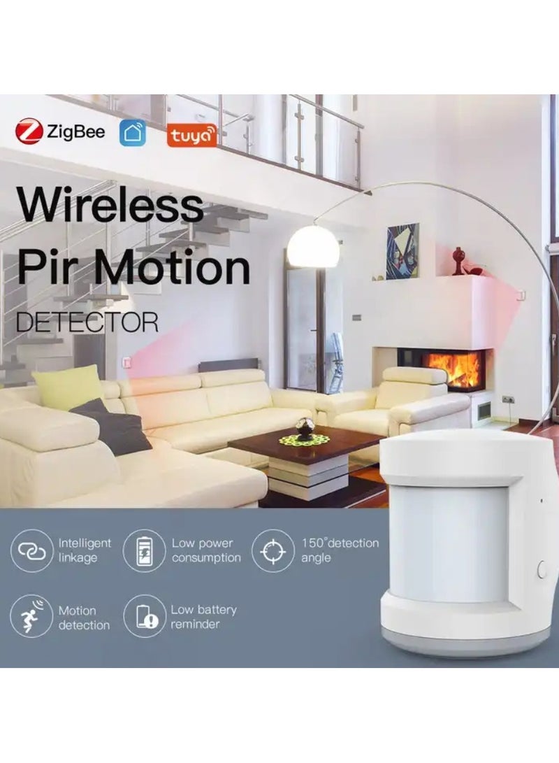 AROAQ Super Mini Tuya Powered ZigBee PIR Motion Sensor Wireless Passive Infrared Detector Security White 7.3 x 3.7 x 6.1cm - Image 2