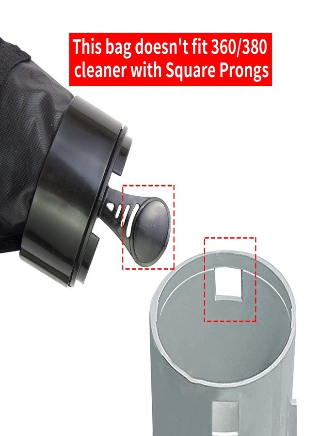 UCEDER Nylon Mesh Black 280 All Purpose Bag Fits Polaris 280, 480 Pool Cleaner Zippered All Purpose K13 K16 (3) - Image 3