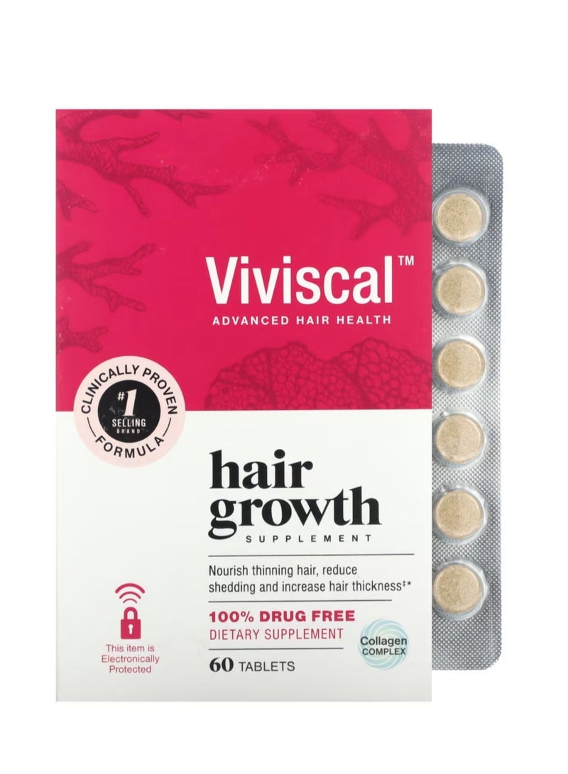 Viviscal Hair Growth Supplement 60 Tablets - Image 1