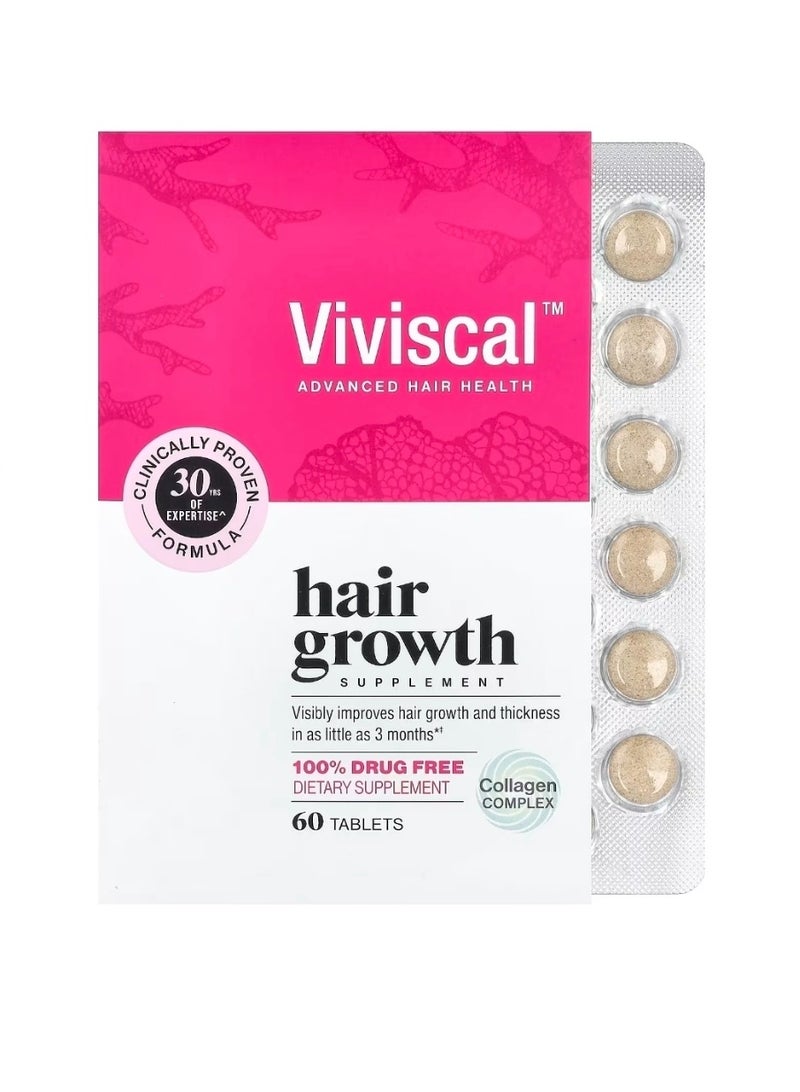 Viviscal Hair Growth Supplement 60 Tablets - Image 1