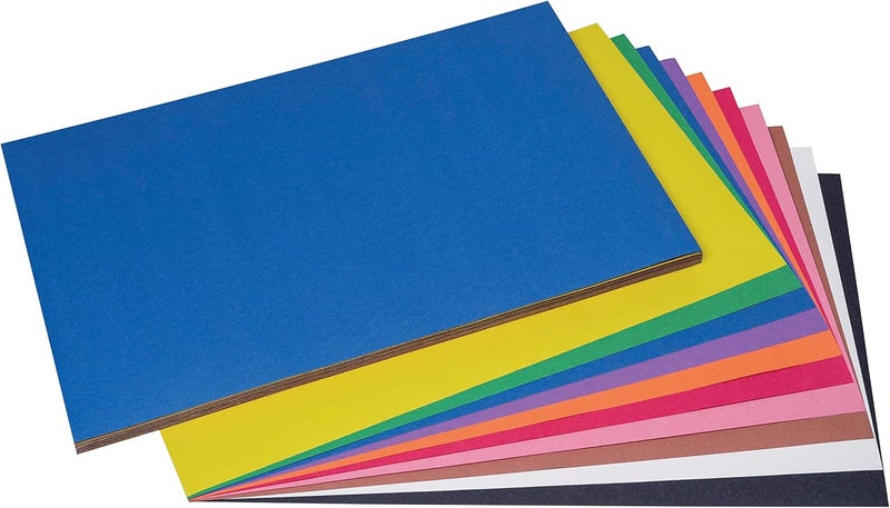 Prang (Formerly SunWorks) Construction Paper, 10 Assorted Colors, 12" x 18", 50 Sheets - Image 3