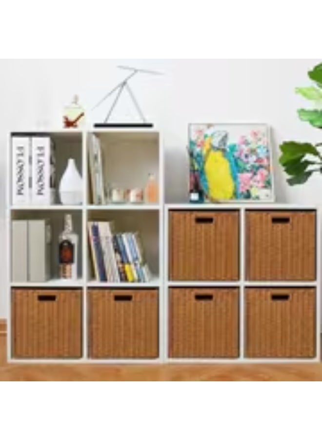 إيروريكس سلة تخزين منسوجة بطراز بوهيمي – منظم متعدد الاستخدامات قابل للطي للخزائن وغرفة المعيشة وغرفة النوم - Image 2