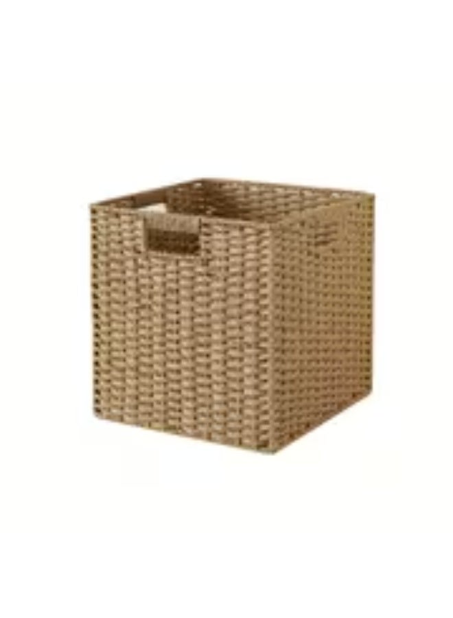 إيروريكس سلة تخزين منسوجة بطراز بوهيمي – منظم متعدد الاستخدامات قابل للطي للخزائن وغرفة المعيشة وغرفة النوم - Image 3