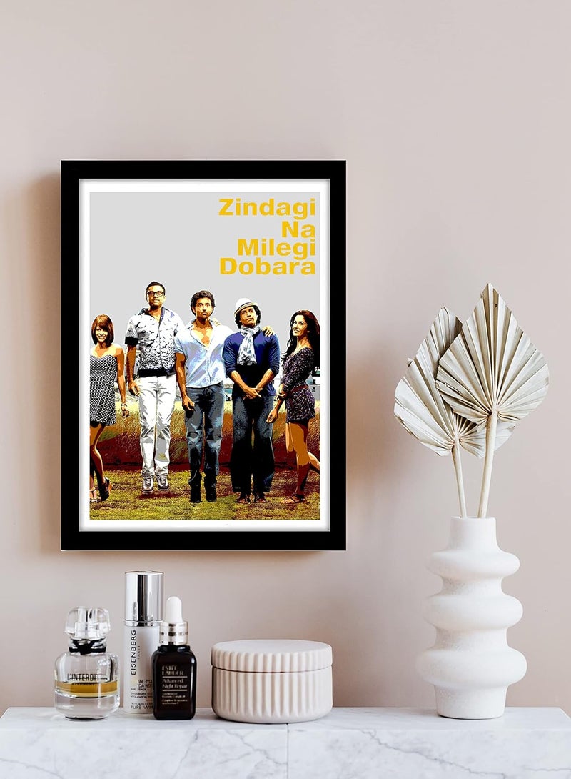 GRAY WALL Good Hope Zindagi Na Milegi Dobara Artwork (10x13 frame, zindagi na milegi Dobara1) - Image 2