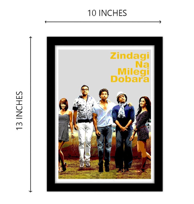 GRAY WALL Good Hope Zindagi Na Milegi Dobara Artwork (10x13 frame, zindagi na milegi Dobara1) - Image 3