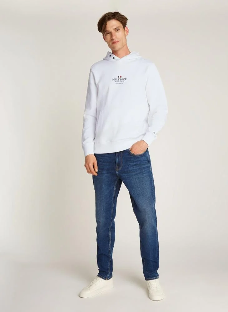 TOMMY HILFIGER Graphic Print Drawstring Pull Over Hoodie