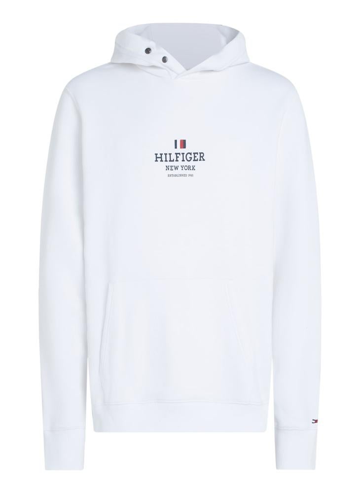 TOMMY HILFIGER - Graphic Print Drawstring Pull Over Hoodie - Image 1