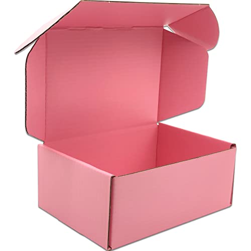 Lmuze 6x4x2 inches Small Shipping Boxes Set of 50 - Pink Mailer Corrugated Cardboard Boxes for Shipping Packaging Mailing Products - Image 3