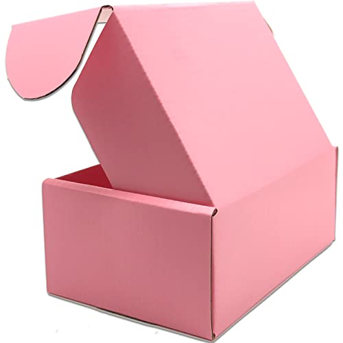 Lmuze 6x4x2 inches Small Shipping Boxes Set of 50 - Pink Mailer Corrugated Cardboard Boxes for Shipping Packaging Mailing Products - Image 4