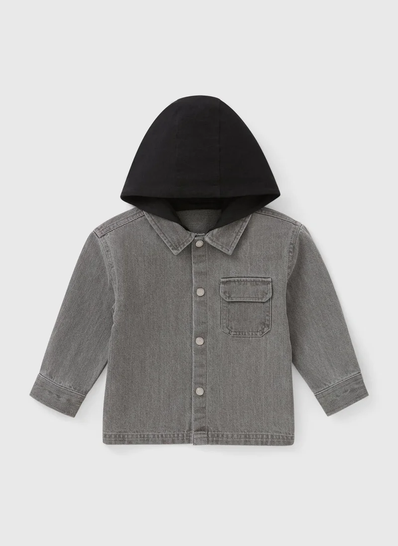 Matalan Boys Grey Denim Shacket