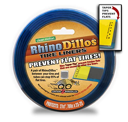 Clean Motion Rhinodillos ORANGE Bicycle Tire Liners 700 x 23-25c Flat Prevention - Image 4