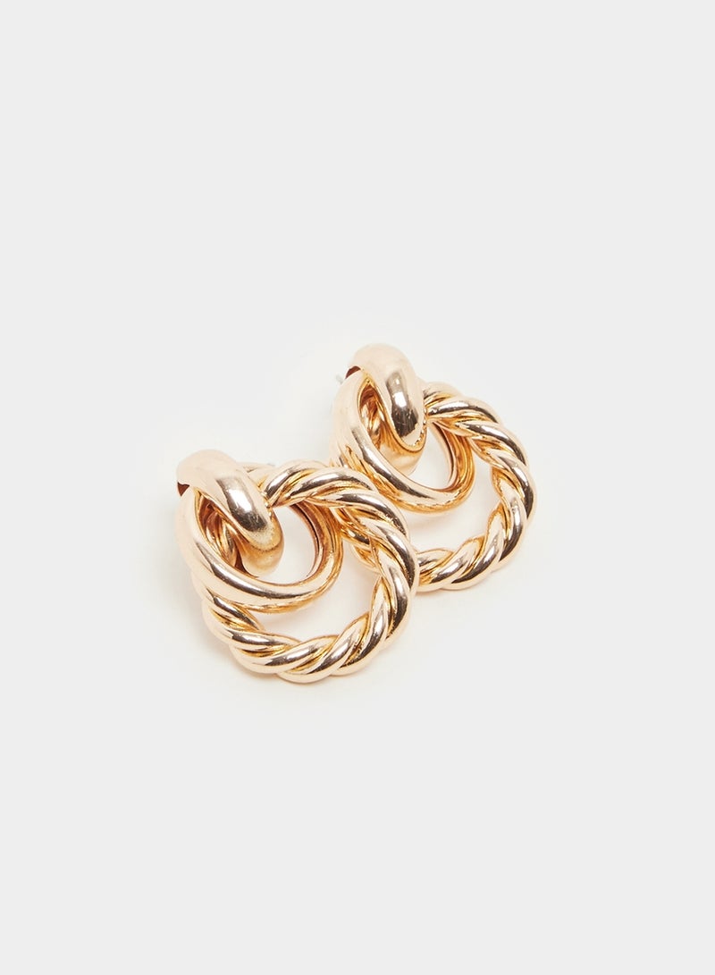 Styli Styli Textured Circle Earrings  - Image 4