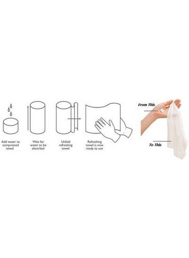 GINNI Magic Tablet Coin Tissue, Disposable Compressed Towel | Multi-Purpose Wipes, Magic Napkin Expands With Water (Open Tissue Size : 200 Mm X 220 Mm) (Pack Of 1-100 Pcs)  - Image 3