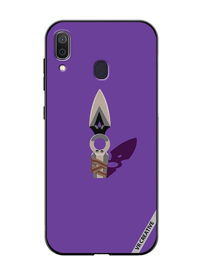 VR CREATIVE Protective Case Cover For Samsung Galaxy A30 Jett Knife Valorant Design Multicolour - Image 1