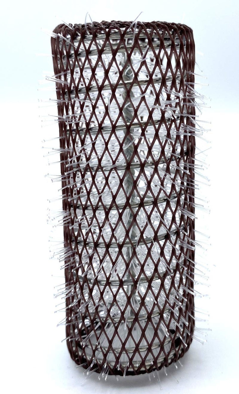 ALAZCO 8 pc Vintage Style Hair Rollers XLarge BRUSH ROLLERS & 8 PINS (8 XL Rollers) - Image 5