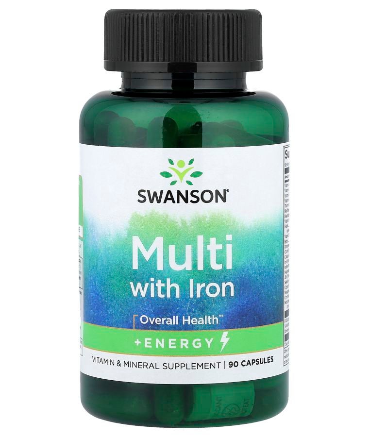 SWANSON Multi with Iron 90 Capsules