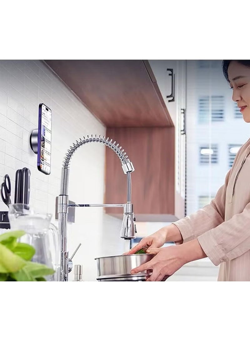 Double-Sided Phone Holder: Innovative Dual Suction Cup and Magnetic Design,Magnetic Suction Phone Mount,360°Rotation Magnetic Car Suction Cup Holder,Anti-Shake Adjustable Cell Phone Mount