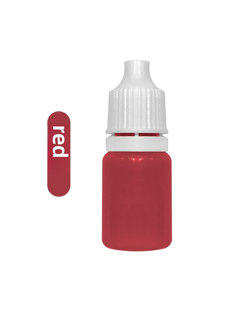 Marbling Paint Fan DIY Kit 5ml Bookmark Color Set Bleach [Red]] 