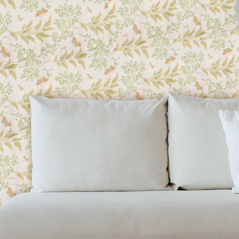 2 Rolls Peel and Stick Self-Adhesive Wallpaper American Pastoral Non-Woven Wallpaper - Image 3