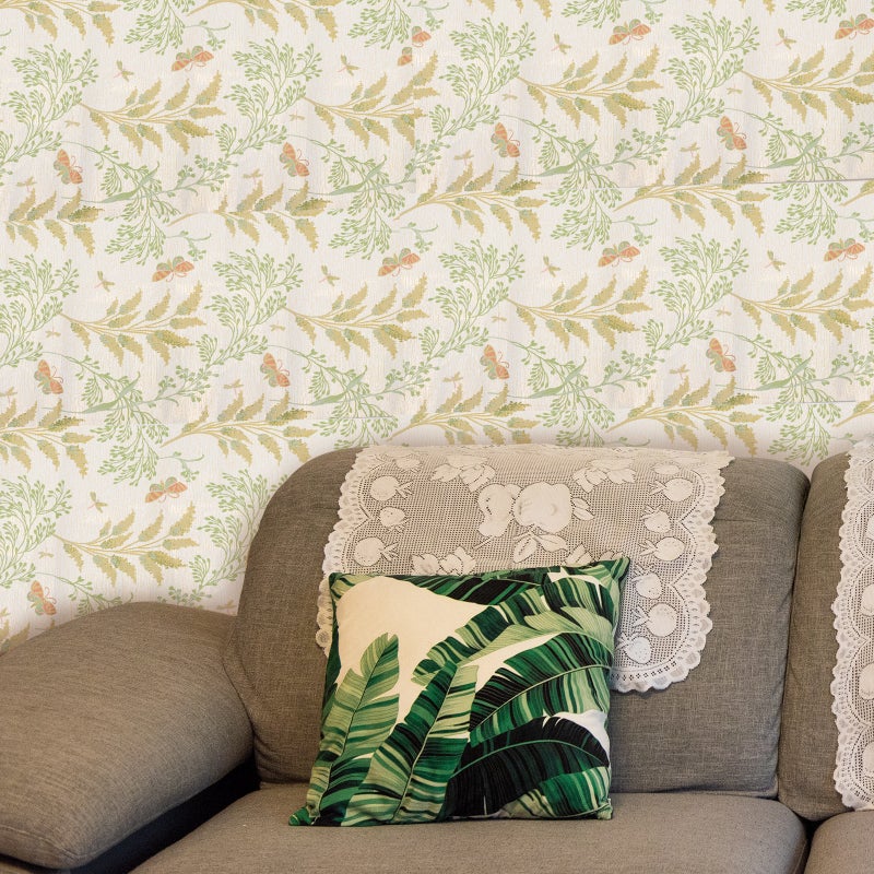 2 Rolls Peel and Stick Self-Adhesive Wallpaper American Pastoral Non-Woven Wallpaper - Image 2
