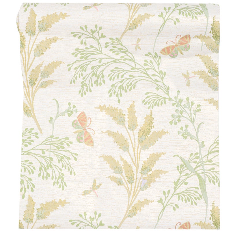2 Rolls Peel and Stick Self-Adhesive Wallpaper American Pastoral Non-Woven Wallpaper - Image 1