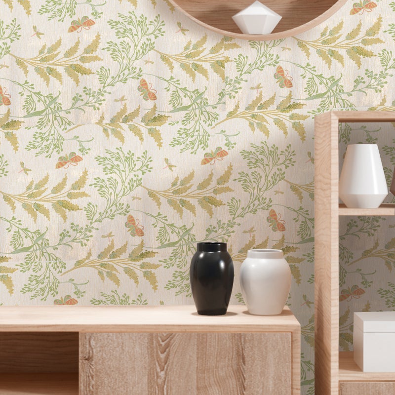 2 Rolls Peel and Stick Self-Adhesive Wallpaper American Pastoral Non-Woven Wallpaper - Image 5