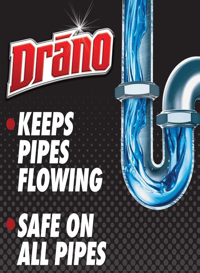 Drano Liquid Drain Clog Remover and Cleaner for Shower or Sink Drains Unclogs and Removes Hair Soap Scum Blockages, Multi, 32 Fl Oz - Image 2