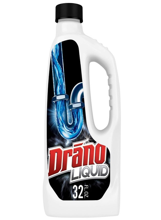 Drano Liquid Drain Clog Remover and Cleaner for Shower or Sink Drains Unclogs and Removes Hair Soap Scum Blockages, Multi, 32 Fl Oz - Image 1