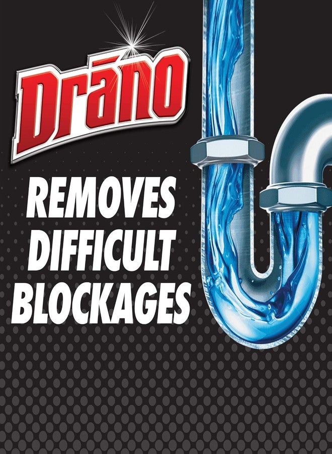 Drano Liquid Drain Clog Remover and Cleaner for Shower or Sink Drains Unclogs and Removes Hair Soap Scum Blockages, Multi, 32 Fl Oz - Image 3