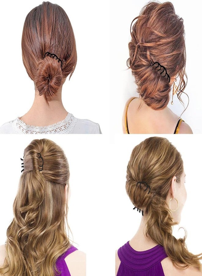 زيبويو مجموعة زيبويو® من 18 قطعة من إكسسوارات الشعر للنساء، مصنوعة من مادة ABS، مزودة بأمشاط انزلاقية على شكل كعكة، وأسنان شوكية مانعة للانزلاق، مناسبة لتسريحات الشعر المرفوعة، والضفائر الفرنسية، وتسريحة الشعر على شكل حرف U. - Image 5