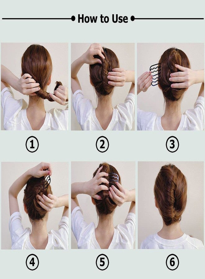 زيبويو مجموعة زيبويو® من 18 قطعة من إكسسوارات الشعر للنساء، مصنوعة من مادة ABS، مزودة بأمشاط انزلاقية على شكل كعكة، وأسنان شوكية مانعة للانزلاق، مناسبة لتسريحات الشعر المرفوعة، والضفائر الفرنسية، وتسريحة الشعر على شكل حرف U. - Image 3