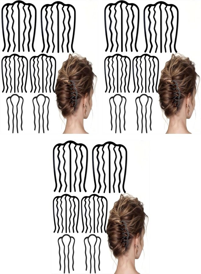 زيبويو مجموعة زيبويو® من 18 قطعة من إكسسوارات الشعر للنساء، مصنوعة من مادة ABS، مزودة بأمشاط انزلاقية على شكل كعكة، وأسنان شوكية مانعة للانزلاق، مناسبة لتسريحات الشعر المرفوعة، والضفائر الفرنسية، وتسريحة الشعر على شكل حرف U. - Image 1