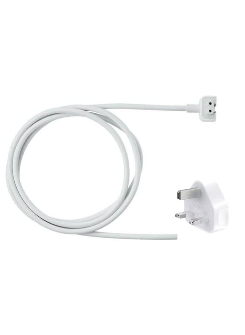 1.8 Meter Power Adapter Extension Cable UK Compatible with Apple MacBook Chargers and Power Adapters  - Image 2